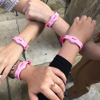 Pink Ribbon Sport Flex Magnetic Wristband