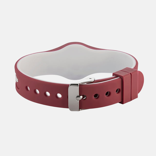 Sport Flex Magnetic Wristband Maroon/White